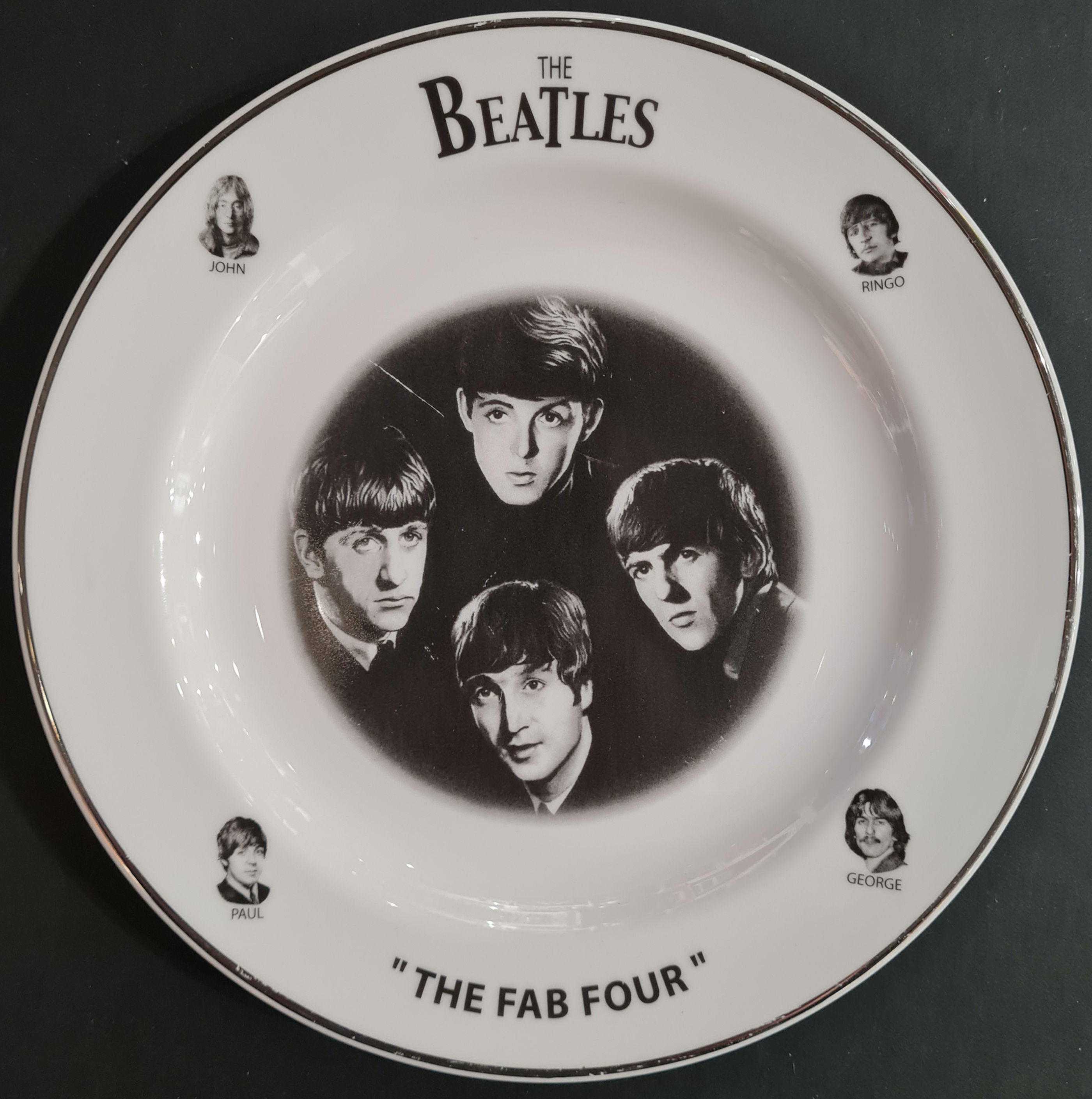 The Beatles 'The Fab Four' Plate - Royal Heritage, UK