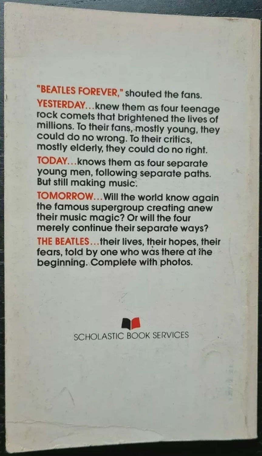 Thumbnail: Hunter Davies Signed 'The Beatles: Yesterday...Today...Tomorrow' Book (1974)