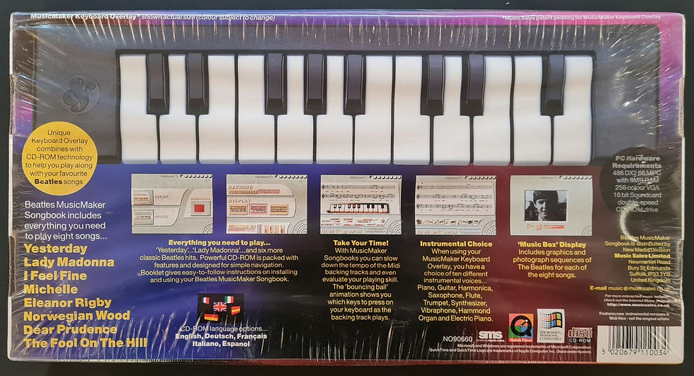 Thumbnail: Beatles Music Maker Songbook Toy Keyboard - Music Sales Limited (1990s)