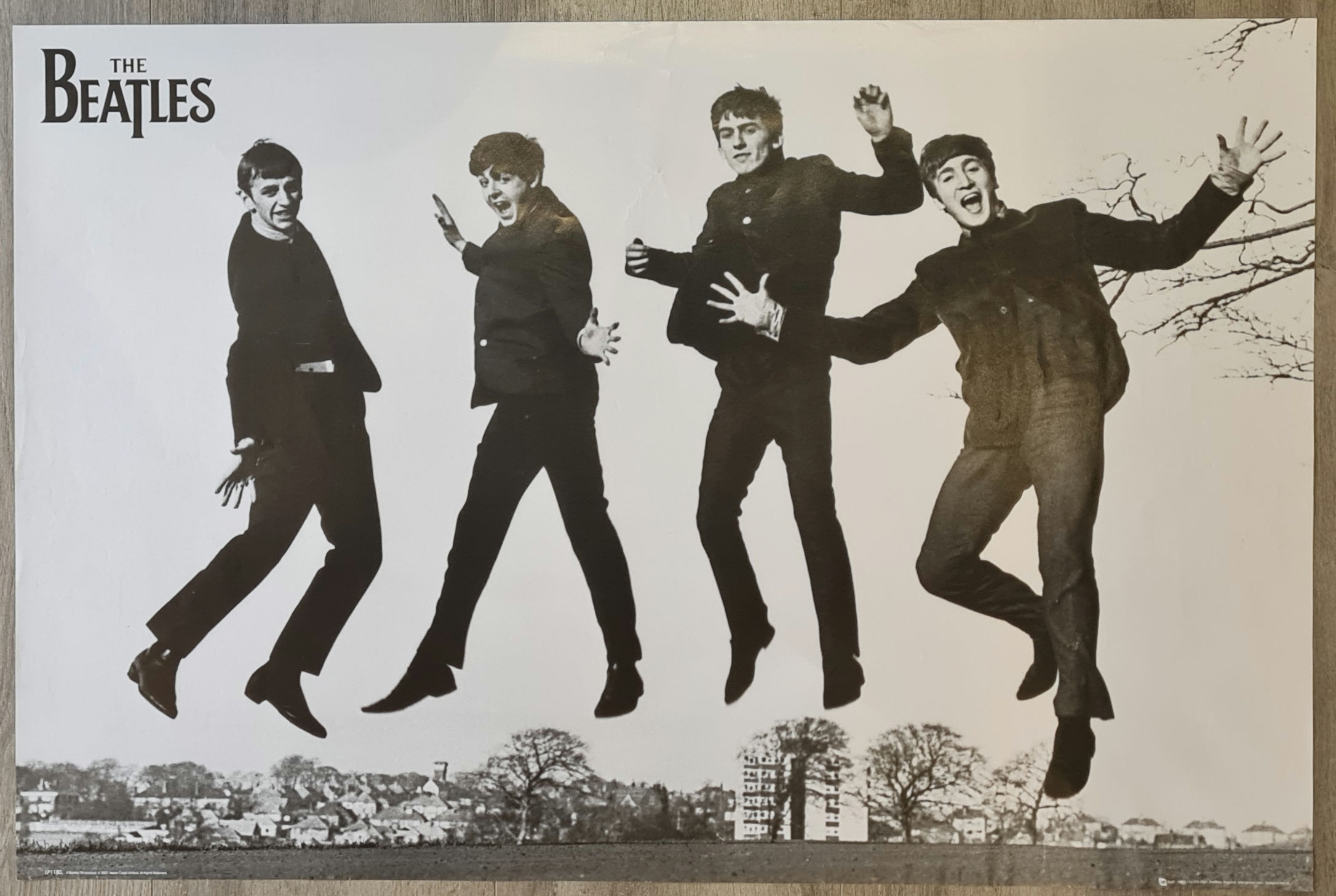 The Beatles 'Jumping In The Air' Poster - Apple Corps (2007)