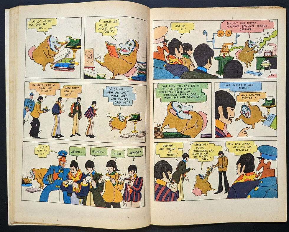 Thumbnail: The Beatles Yellow Submarine Swedish Comic - Semic Press (1969)