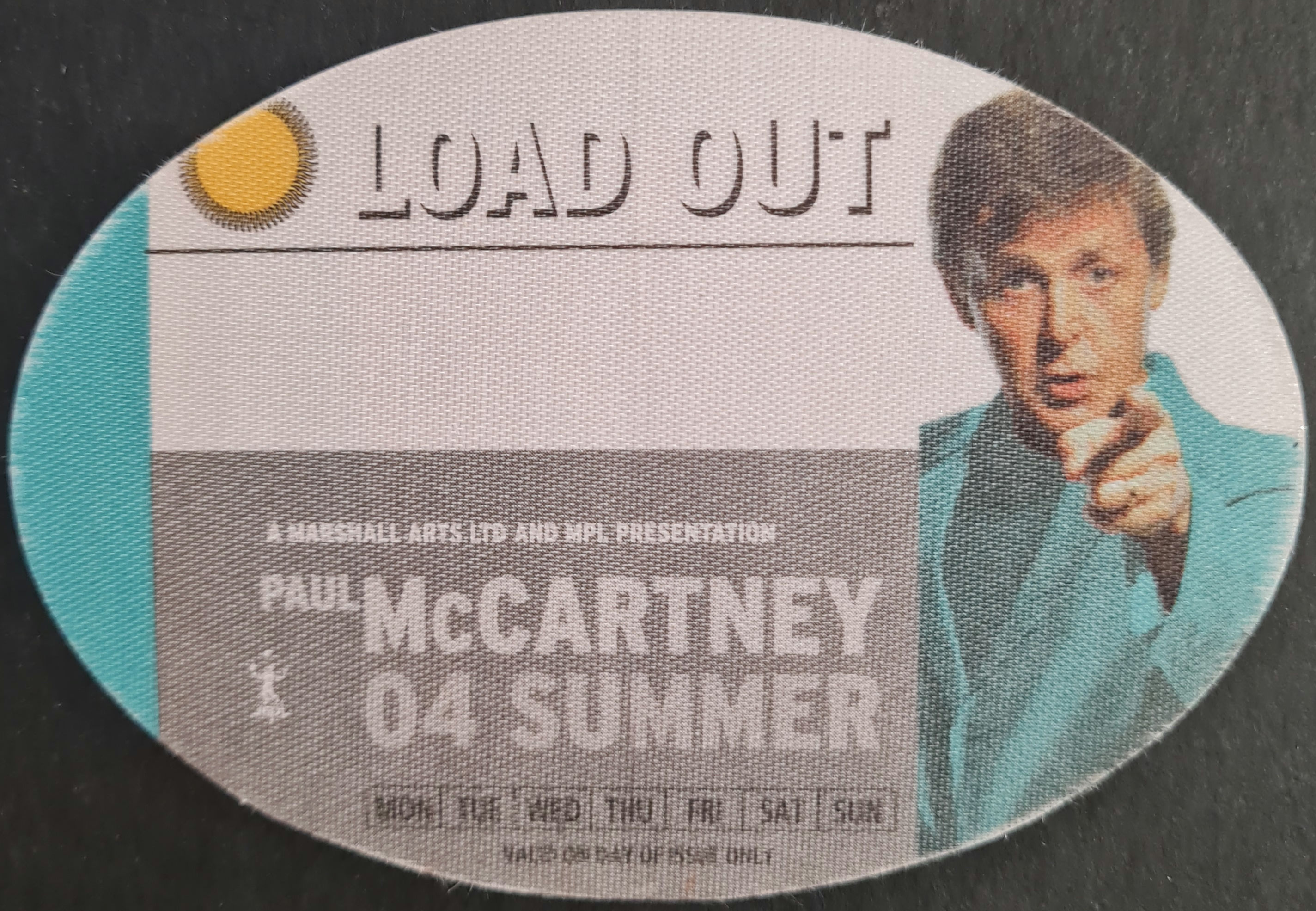 Paul McCartney '04 Summer Tour' Load Out Backstage Pass (2004)
