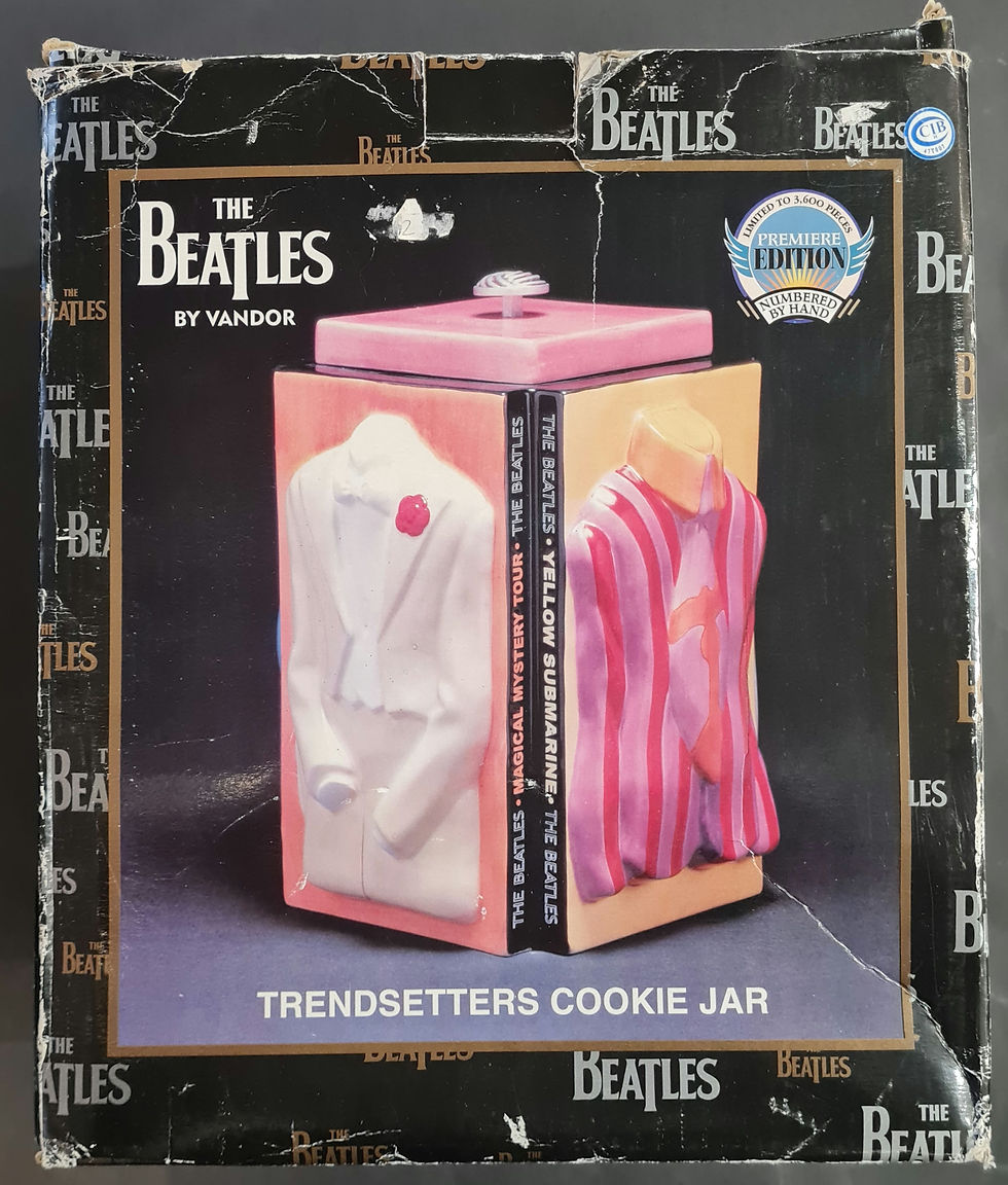 Thumbnail: The Beatles Trendsetters Ltd. Edition Hand-Numbered Cookie Jar - Vandor (2002)