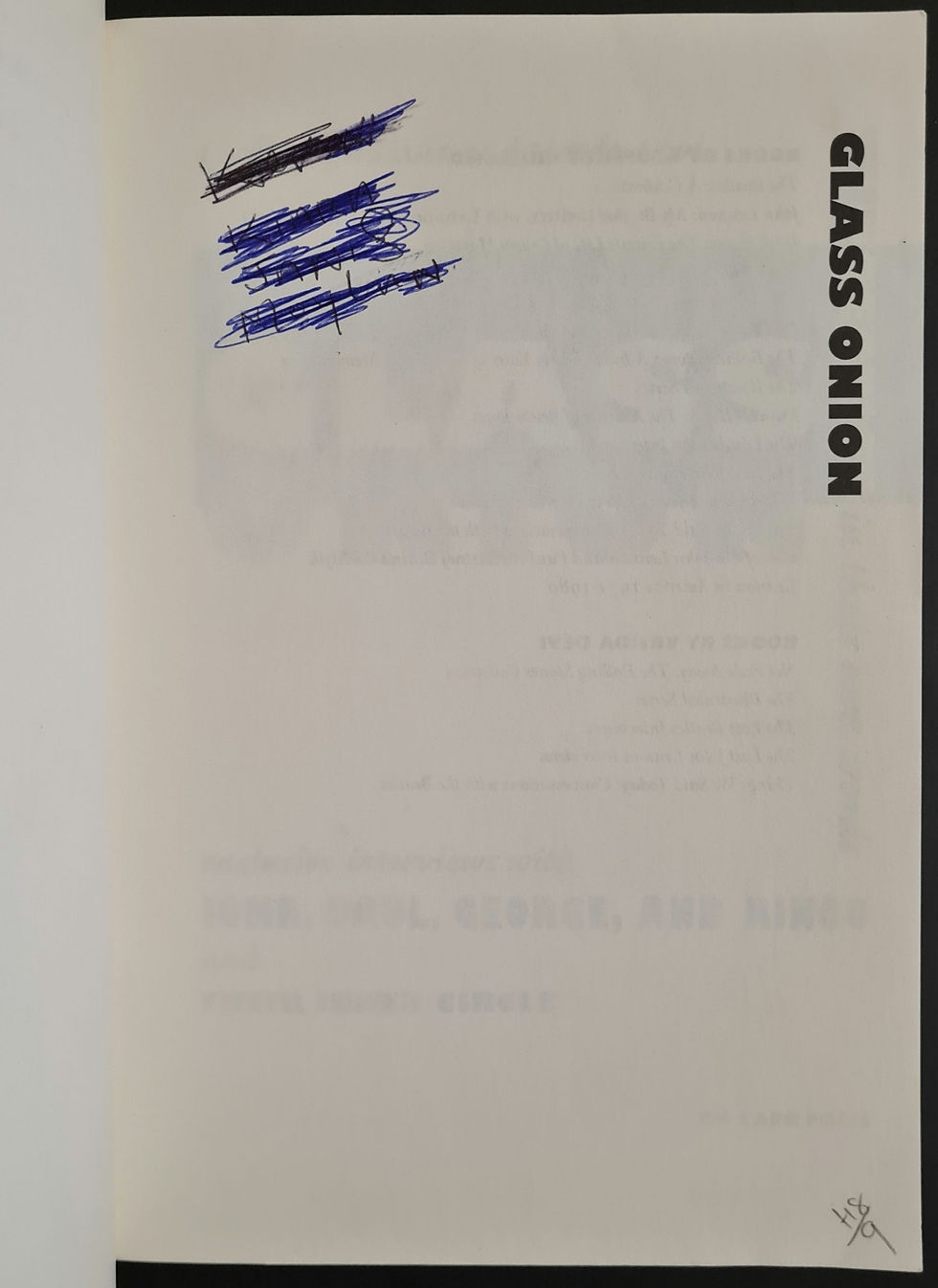 Thumbnail: Glass Onion: The Beatles In Their Own Words Paperback Book (1999)