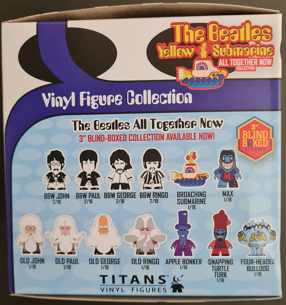 Thumbnail: The Beatles Yellow Submarine 50th Anniversary B&W 4.5" Submarine Titan Figure
