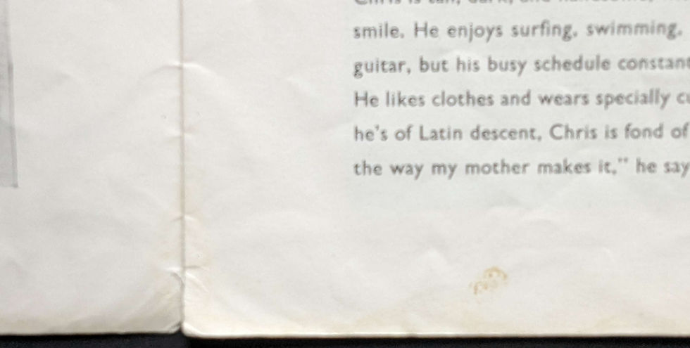 Thumbnail: The Beatles Chris Montez & Tommy Roe 1963 Tour Programme + Montez Signed Cutting