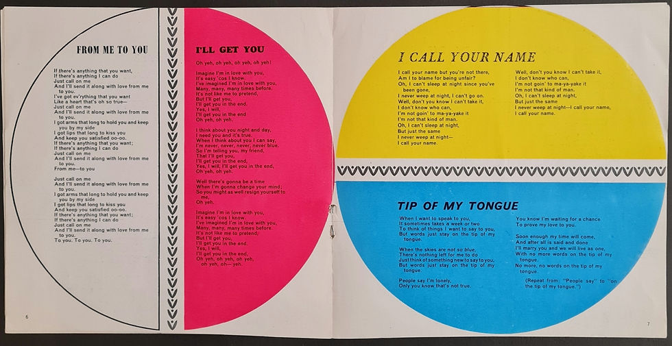 Thumbnail: The Beatles Lyric Songbook by Fabulous (1963)