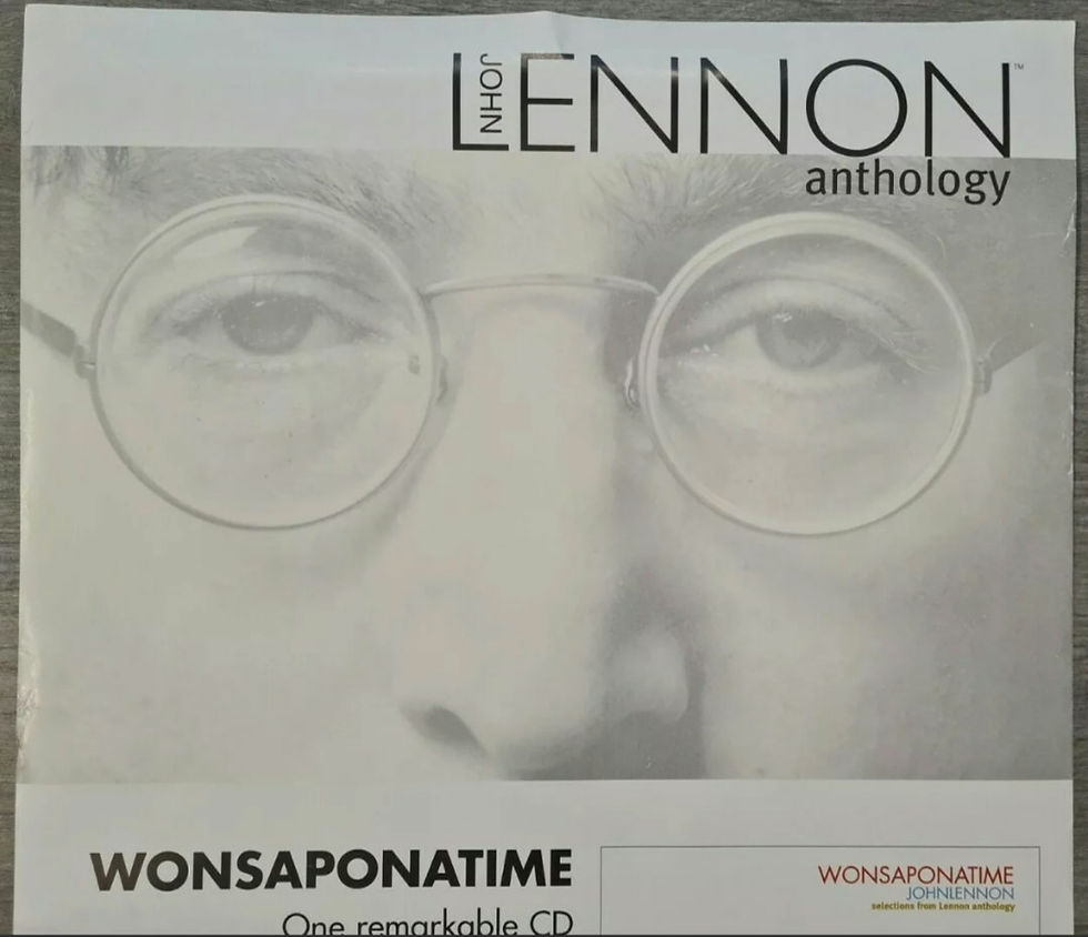 Thumbnail: John Lennon 'Anthology / Wonsaponatime' Double-Sided Promo Poster  (1998)
