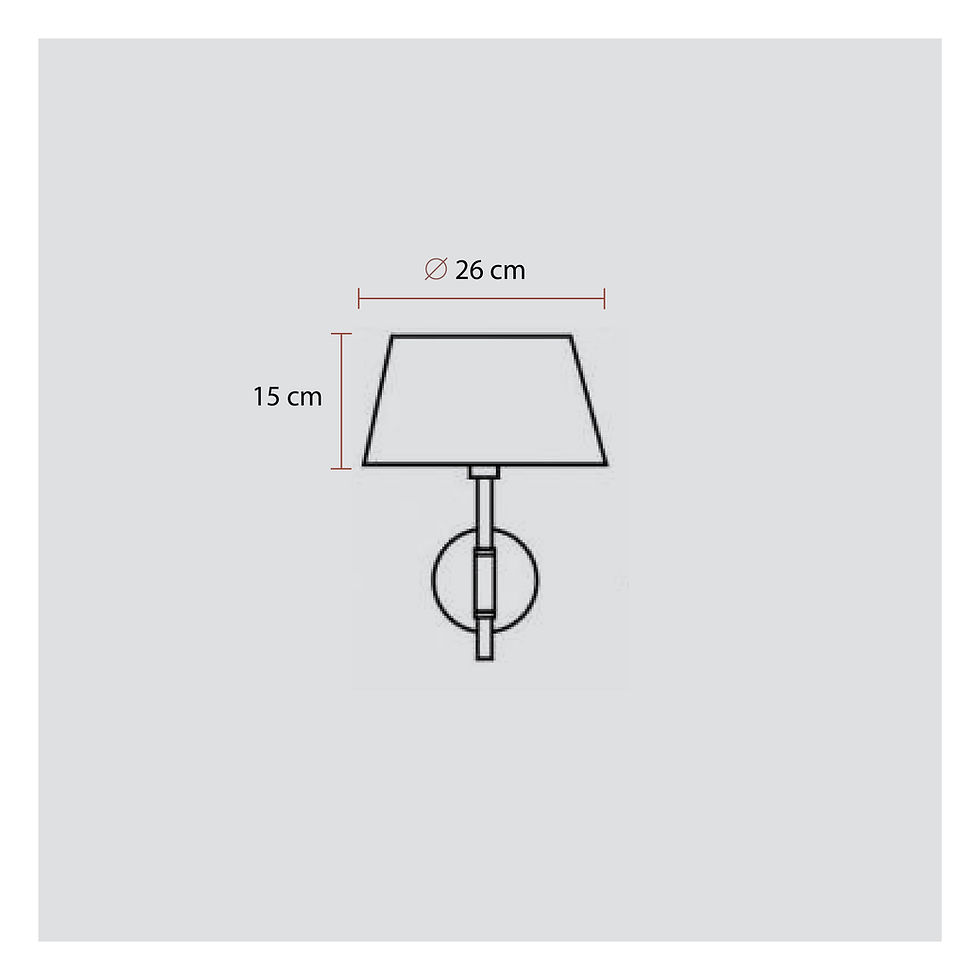 Thumbnail: Faro Mitic Beige Wall Lamp