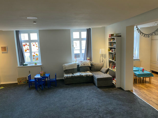 Großer Spielraum in unserer Kindergroßtagespflege.