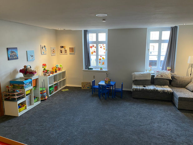 Großer Spielraum in unserer Kindergroßtagespflege.