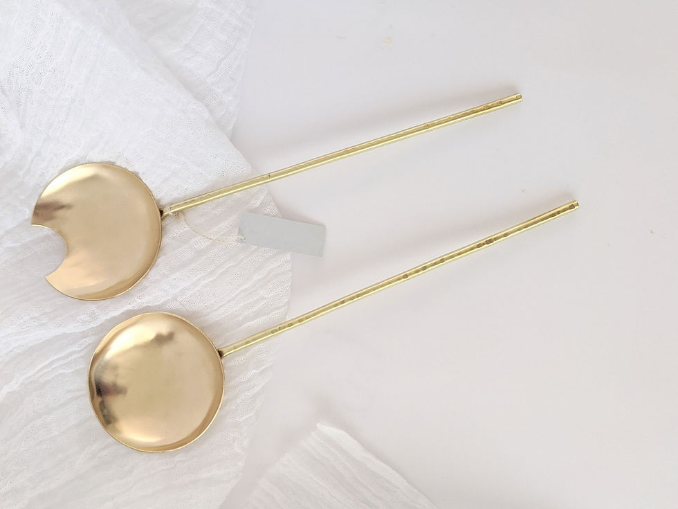 Round Serving Spoon Set