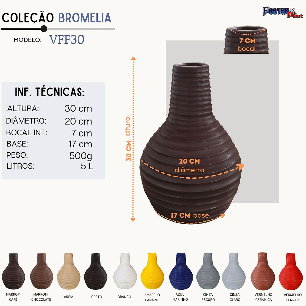 Miniatura: Vaso Funil de Polietileno 30x20 - Ref. VFF30