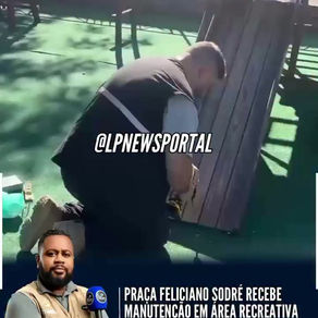 PRAÇA FELICIANO SODRÉ RECEBE MANUTENÇÃO EM ÁREA RECREATIVA EM CASIMIRO DE ABREU