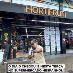 O DIA D CHEGOU! É NESTA TERÇA NOSUPERMERCADO HESPANHOL!