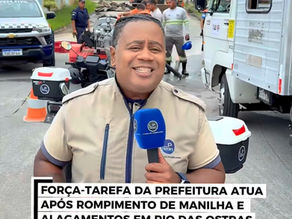 ATUA APOS ROMPIMENTO DE MANILHA E ALAGAMENTOS EM RIO DAS OSTRAS
