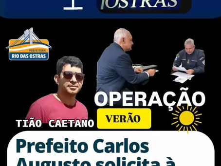 PREFEITO CARLOS AUGUSTO SOLICITA REFORÇO À PM