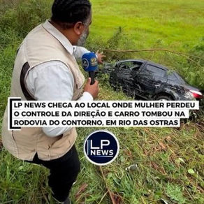 MULHER PERDE O CONTROLE DA DIREÇÃO E CARRO TOMB4 NA RODOVIA DO CONTORNO EM RIO DAS OSTRAS