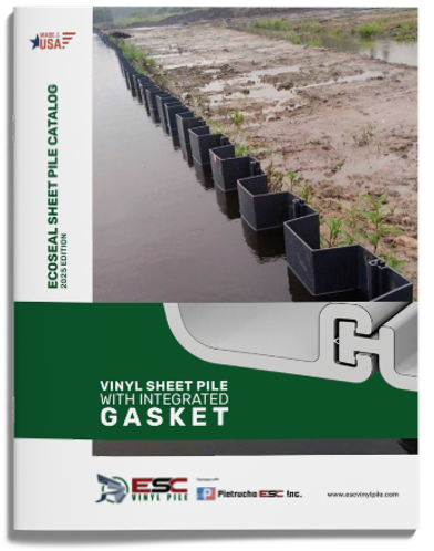 vinyl sheet pile with integrated gasket catalog