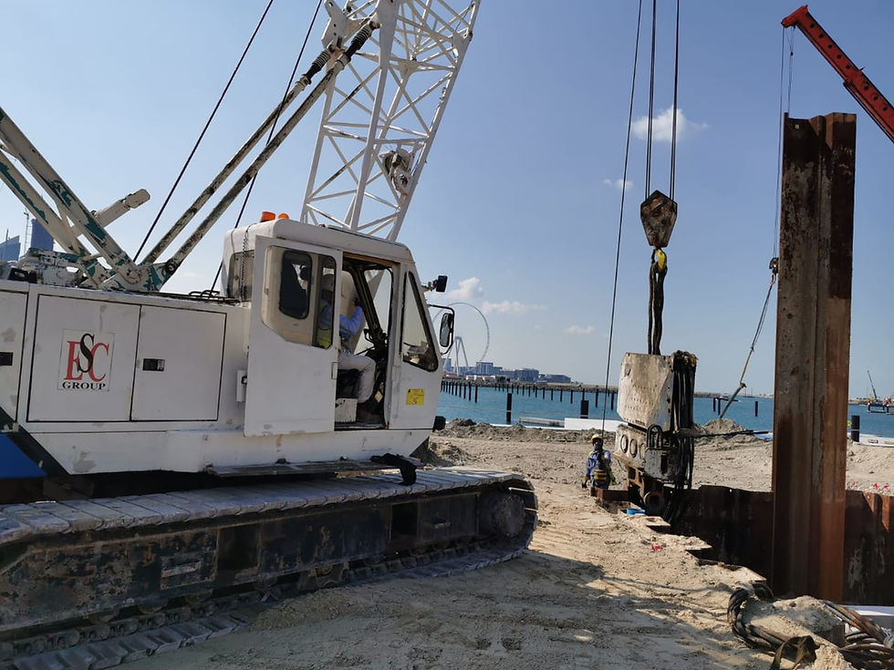 Sheet pile extraction 1