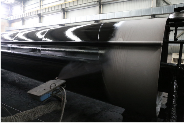 corrosion coating on tubular piles