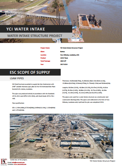 YCI Water Intake Project