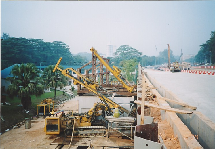 Steel sheet piling solution for road construction, excavation support, and ground retention in Indonesia