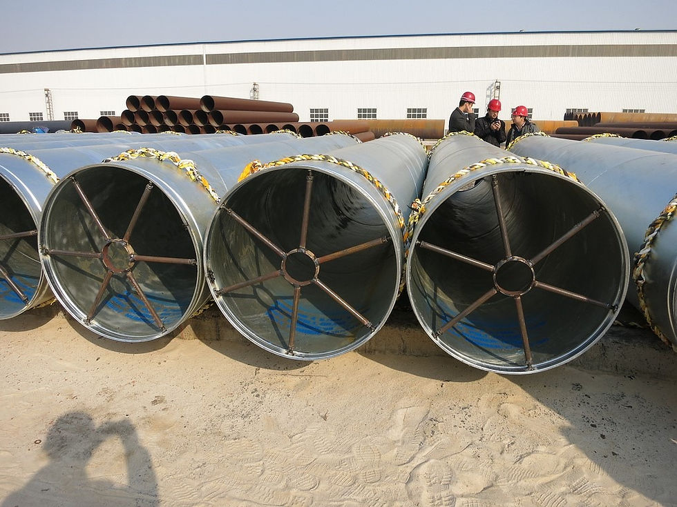 Hot dip galvanized pipe piles