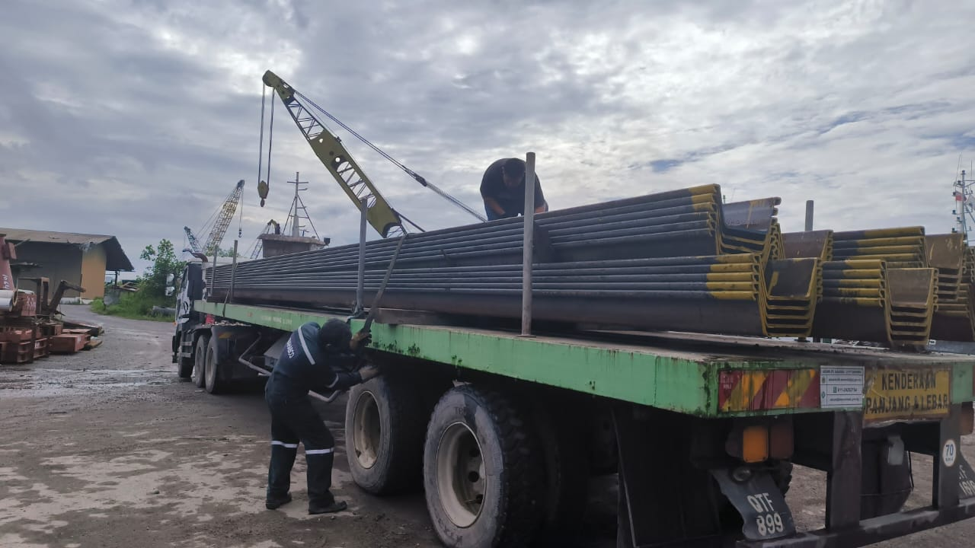 ESC steel sheet piles supplied and delivered for transportation infrastructure projects requiring long-term stability, earth retention, and excavation support.