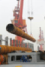 Steel Piles Loading