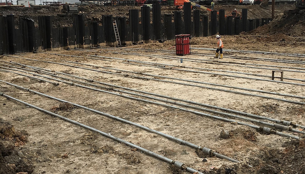sheet pile tie rod system