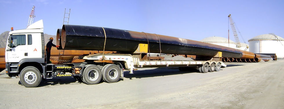 Delivery of painted pipe piles