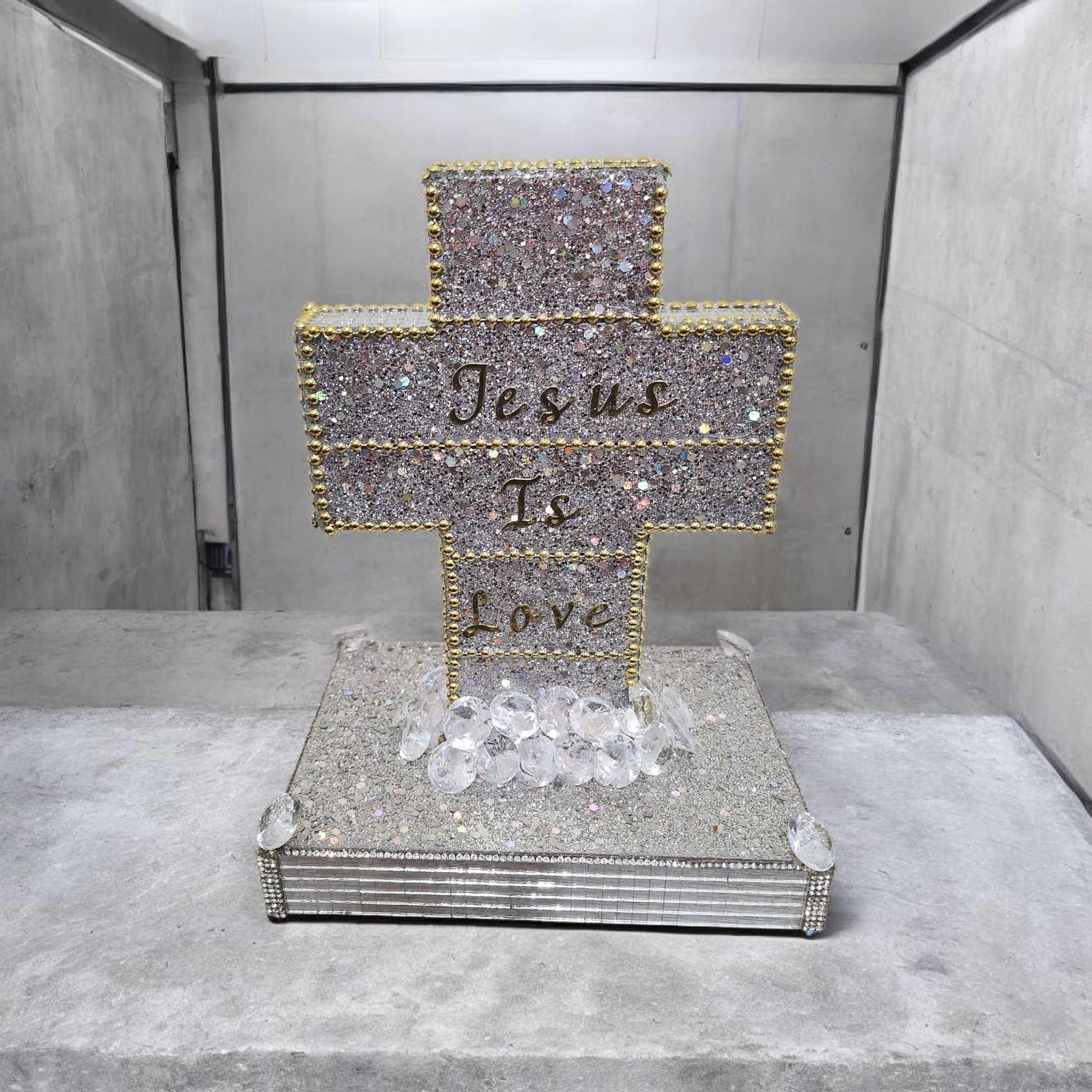 Wooden Cross, Jesus is Love