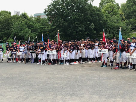 港南区学童野球大会開会式