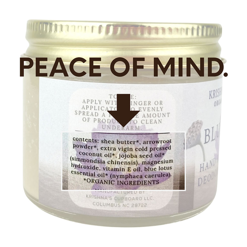 Thumbnail: Blue Lotus Hand Blended Cream Magnesium Deodorant Essential, 2.5 oz