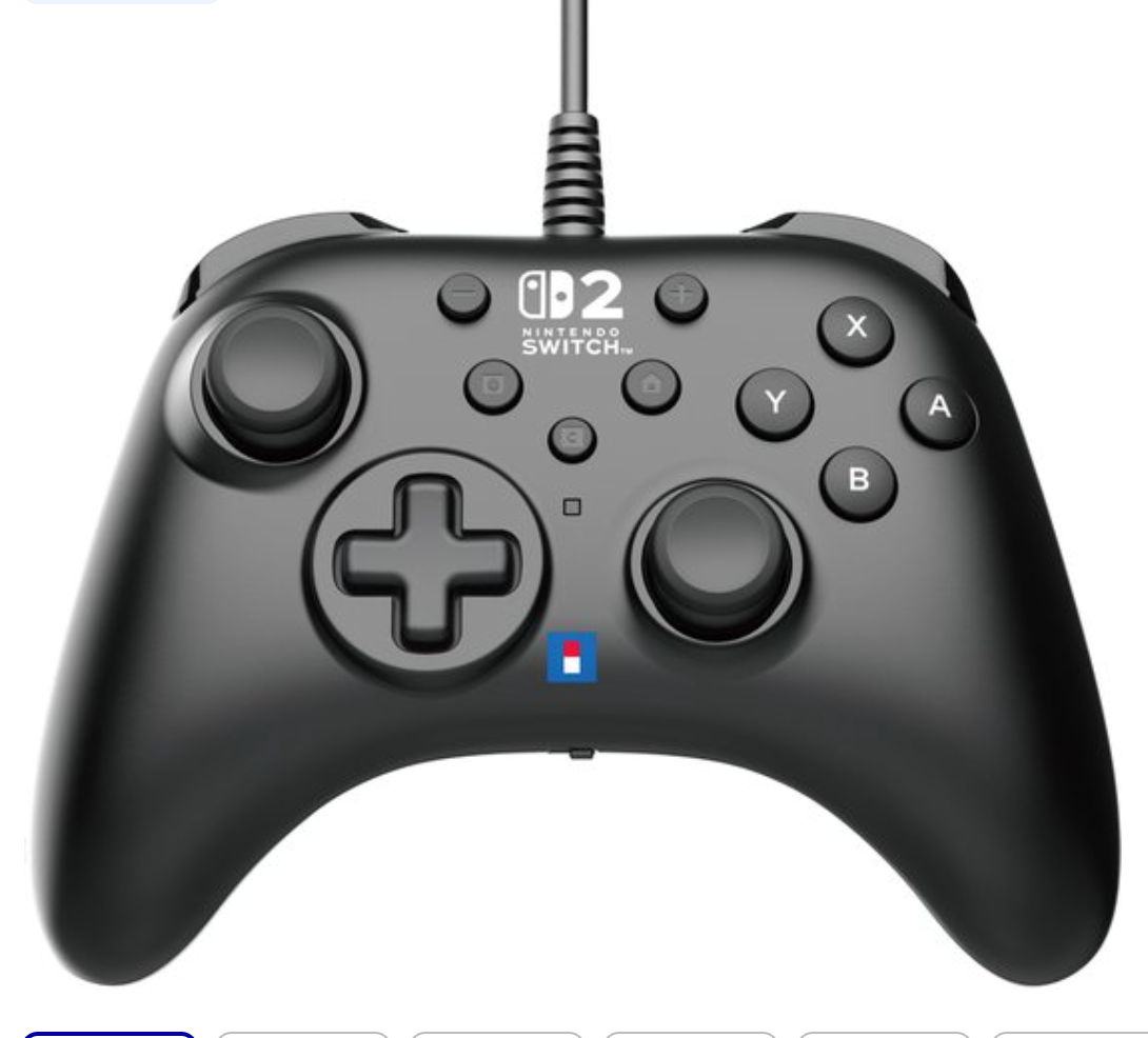 HORI HORIPAD Turbo Wired Nintendo Switch 2 zwart (Controller)