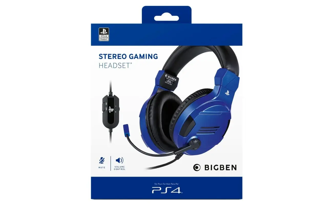 PS4 Official Stereo Gaming V3 Blauw (Headset)
