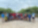 group of trail runners at trailhead