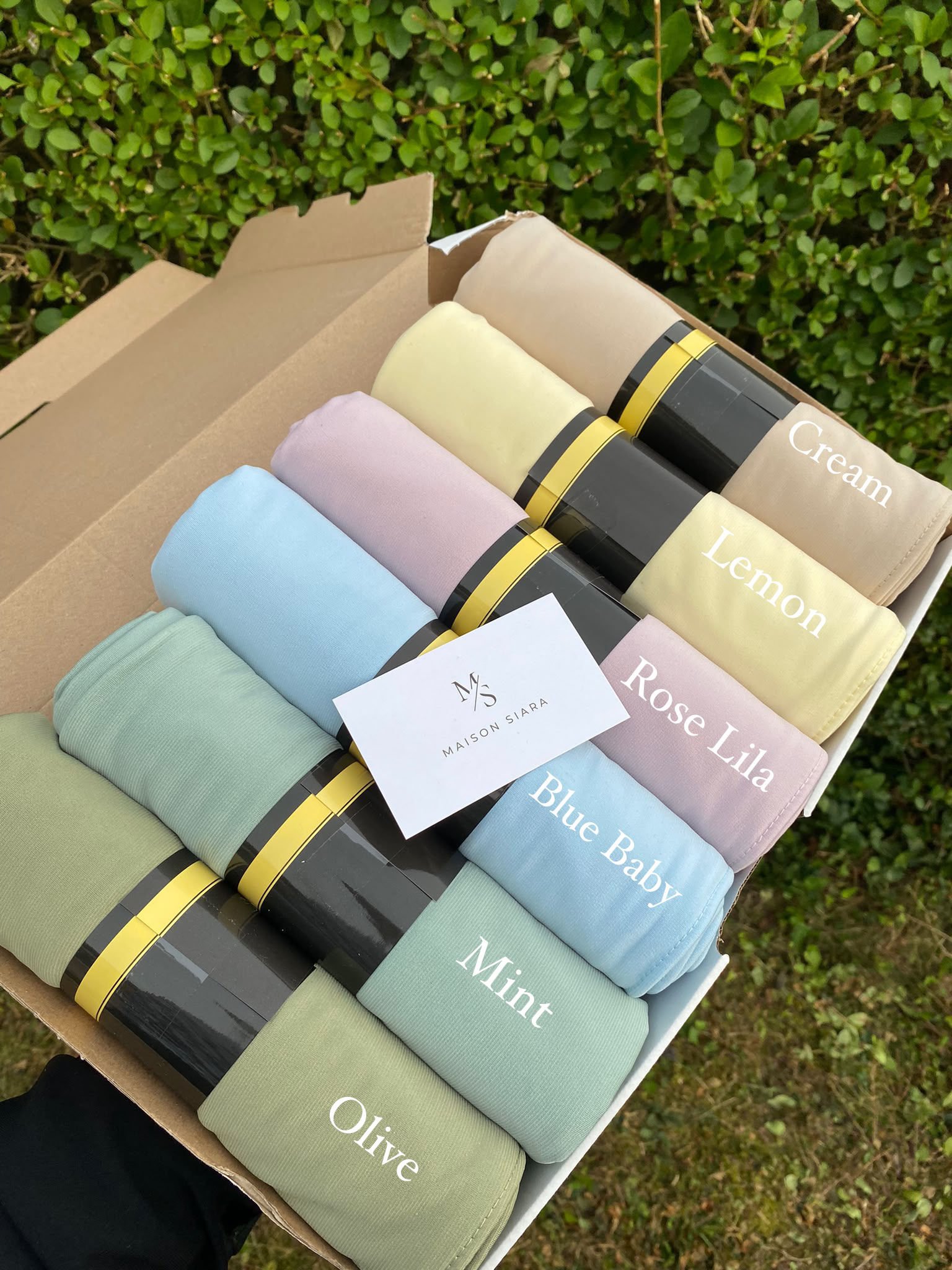 Box Summer day - 6 hijabs jersey premium