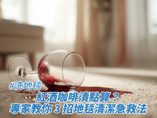 紅酒咖啡漬點算？專家教你 3 招地毯清潔急救法