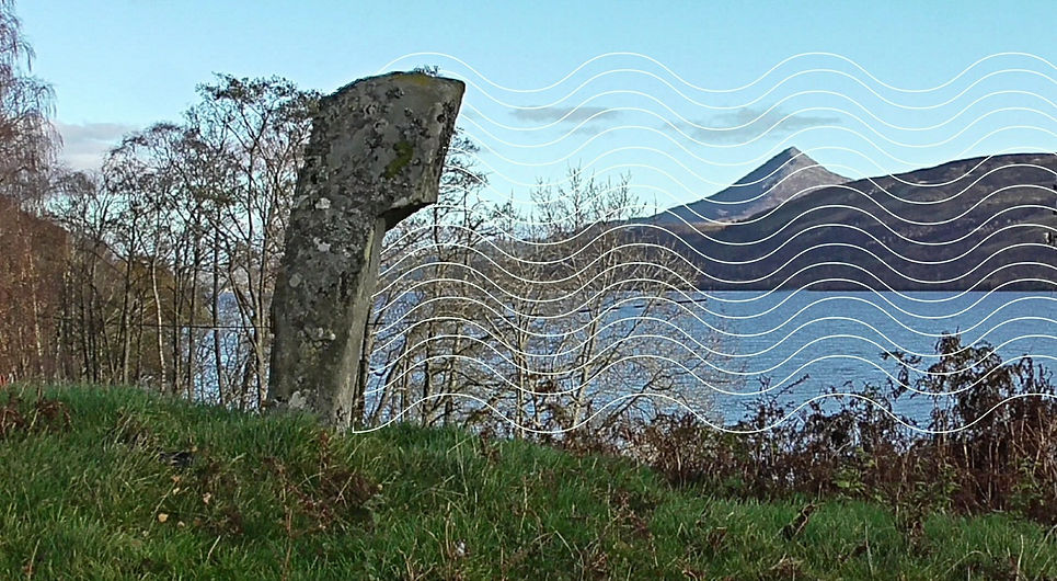 The chieftain standing stone, on a ley line