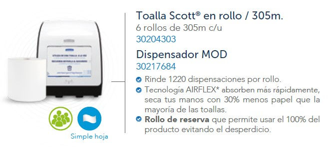 Miniatura: Dispensador toalla en rollo Kimberly Clark 30217684