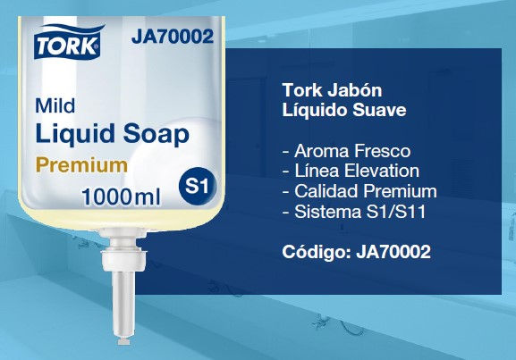 Miniatura: Jabón líquido suave en sachet JA70002 tork