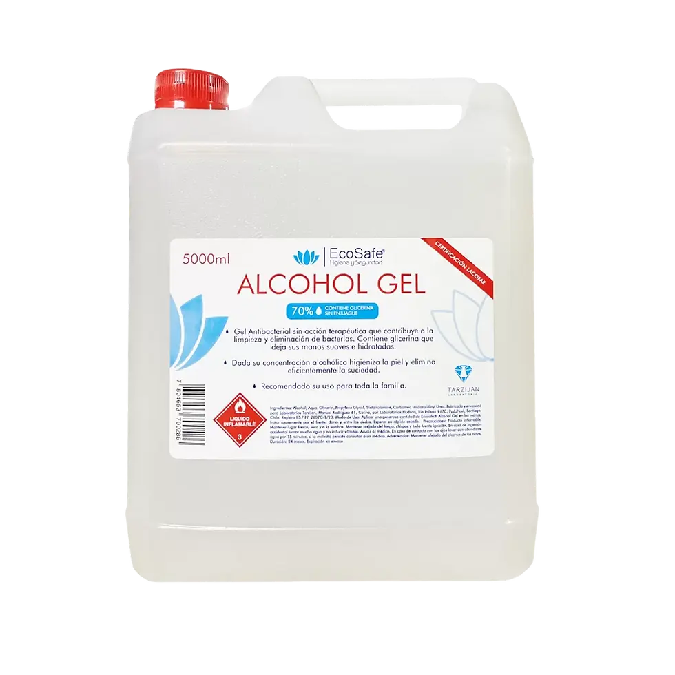 Alcohol gel con glicerina Bidón 5 litros EcoSafe 1600010