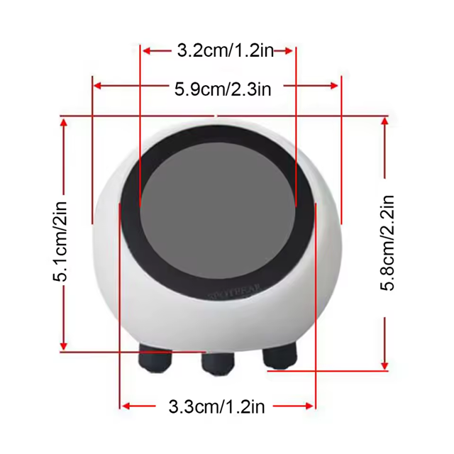 Thumbnail: DT AI Voice Chat Robot Smart Ball with 1.28-inch LCD USB Charging
