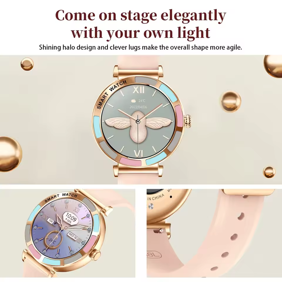 Thumbnail: Fashion Smart Watch Full Touch Screen Bluetooth Call for Women -DT20