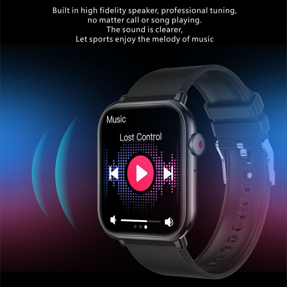 Thumbnail: Smart Watch Phone Call Heart Rate Blood Pressure Monitor NEW-DT9
