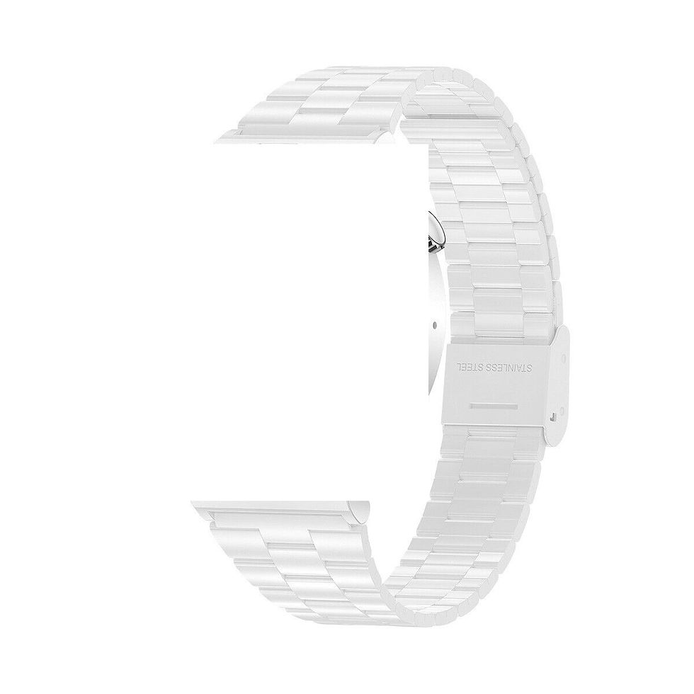 Thumbnail: Smart Watch Strap  Silicone Leather Stainless Steel 20mm