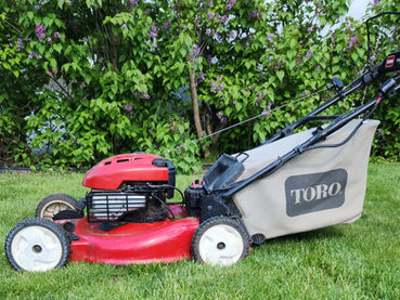 Auction Find! Electric Start Push Mower.