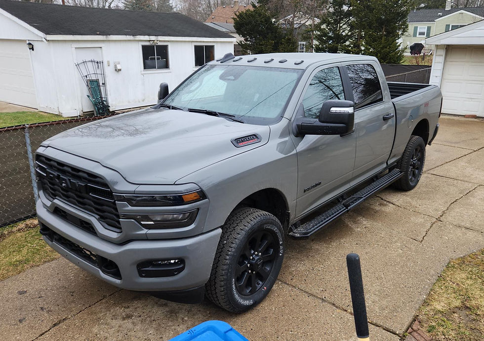 The truck I came home with.